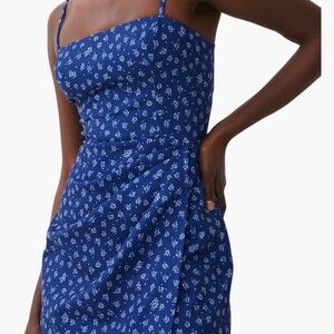 NWT French Connection Aura Whisper Faux Wrap Sundress Sz 12